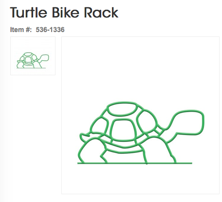 turtle bike rack